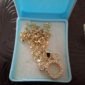 Minnie Mouse Gold Plated Necklace